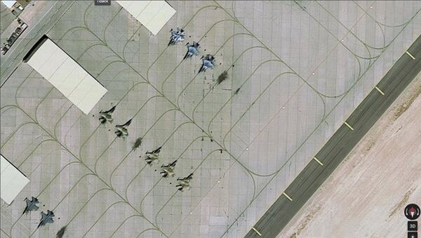 La base aérea Nellis en Nevada (EEUU), captura de pantalla de Google Maps - Sputnik Mundo
