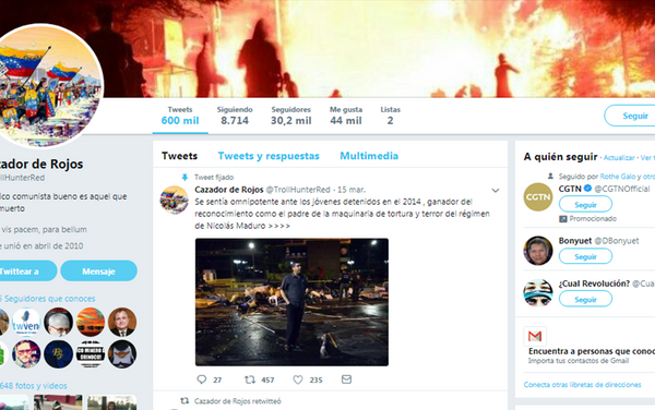 Cazador de Rojos en Twitter Cazador de Rojos en Twitter - Sputnik Mundo