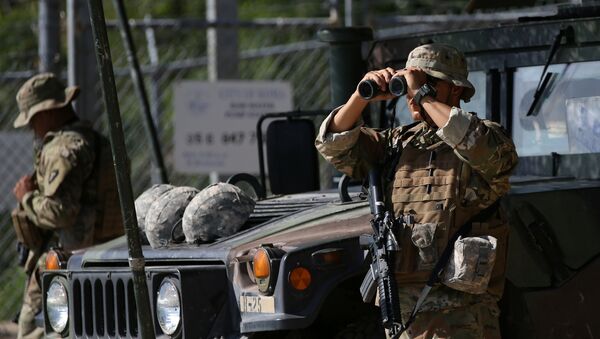 Guardia Nacional de EEUU en la frontera con México - Sputnik Mundo