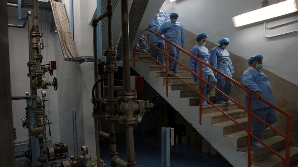 Dentro de una planta nuclear iraní, foto de archivo - Sputnik Mundo