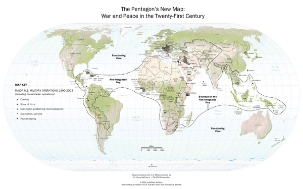 El nuevo mapa del Pentágono de Barnett El nuevo mapa del Pentágono de Barnett - Sputnik Mundo