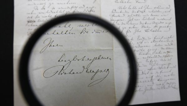 Carta manuscrita de Wagner de contenido antisemita - Sputnik Mundo