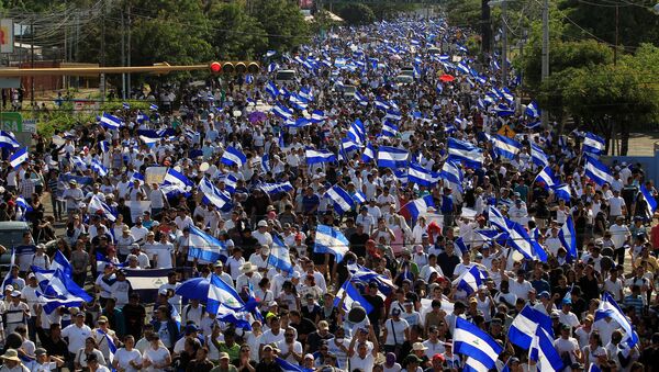 Protestas en Managua, Nicaragua - Sputnik Mundo