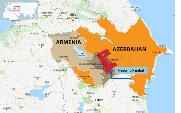 Mapa de Nagorno Karabaj Mapa de Nagorno Karabaj - Sputnik Mundo