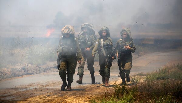 El Ejército de Israel en la frontera con Gaza - Sputnik Mundo
