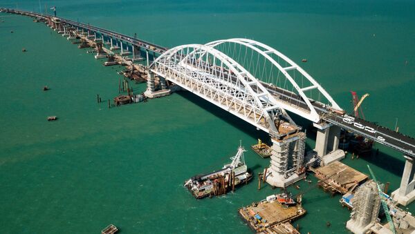 Строительство Крымского моста - Sputnik Mundo