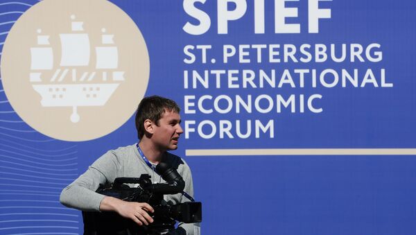 Preparativos para el Foro Económico de San Petersburgo (archivo) - Sputnik Mundo