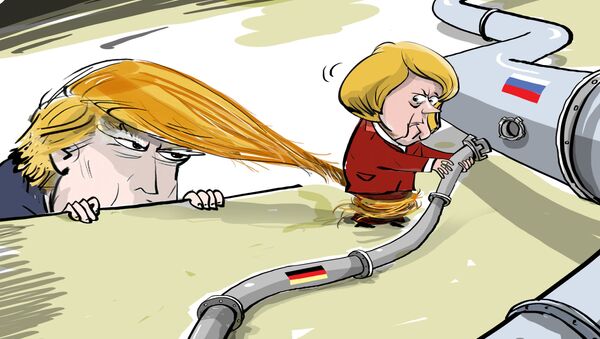 ¡No des luz verde al Nord Stream 2! Trump intenta atraer a Merkel a la posición de EEUU - Sputnik Mundo