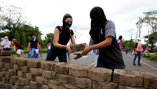 Protestas en Managua, Nicaragua (archivo) - Sputnik Mundo