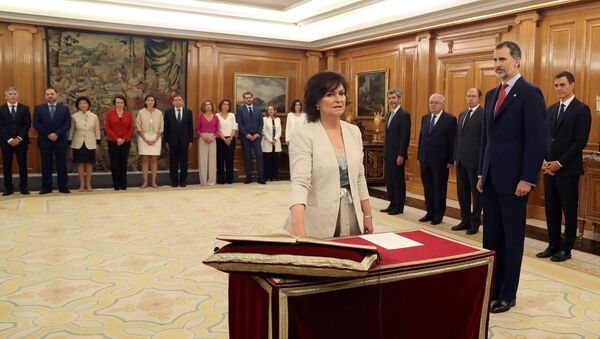 Carmen Calvo, la nueva vicepresidenta española - Sputnik Mundo