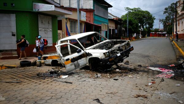 Protestas en Masaya, Nicaragua (archivo) - Sputnik Mundo