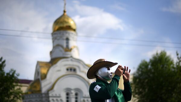 Un hicnha mexicano en Ekaterimburgo - Sputnik Mundo
