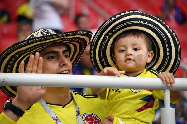 Hinchas colombianos Hinchas colombianos - Sputnik Mundo