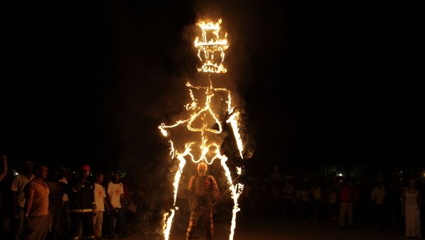 Quema del diablo, Festival del Caribe, Cuba - Sputnik Mundo