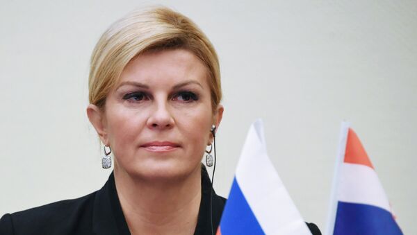 La presidenta de Croacia, Kolinda Grabar-Kitarovic - Sputnik Mundo