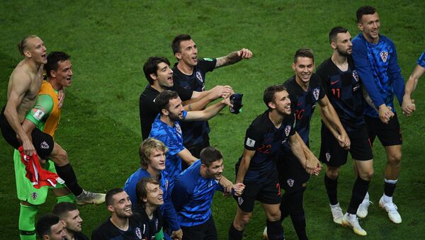 Los jugadores de la selección de Croacia - Sputnik Mundo