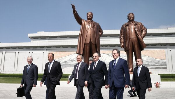 Delegación rusa en Pyongyamg, Corea del Norte (archivo) - Sputnik Mundo