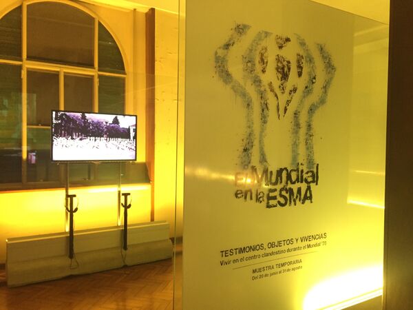 Muestra sobre el Mundial de 1978 en la ESMA, Buenos Aires, Argentina Muestra sobre el Mundial de 1978 en la ESMA, Buenos Aires, Argentina - Sputnik Mundo