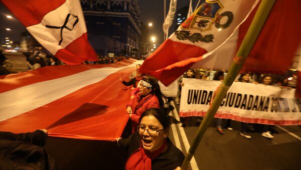 Protestas contra la corrupción en Perú - Sputnik Mundo