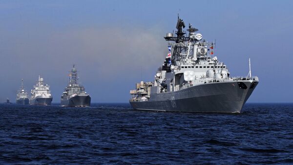 Desfile naval en Rusia (imagen referencial) - Sputnik Mundo