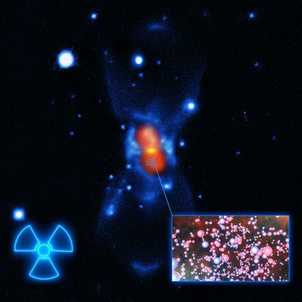 Imagen artística de las moléculas radiactivas en CK Vulpeculae Imagen artística de las moléculas radiactivas en CK Vulpeculae - Sputnik Mundo