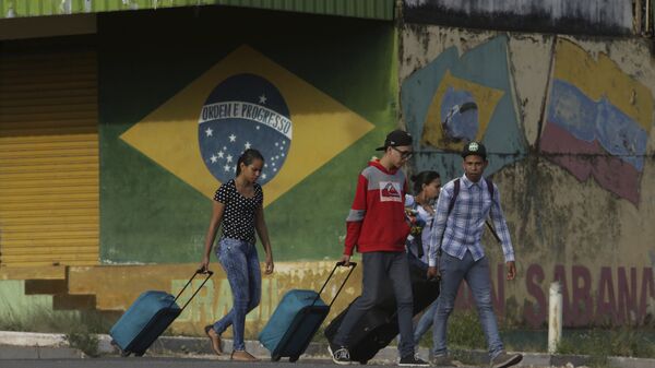 Migrantes venezolanos en el estado de Roraima, Brasil - Sputnik Mundo
