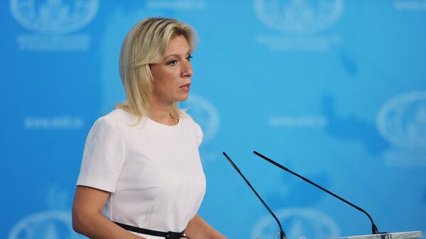 María Zajárova, la portavoz del Ministerio de Exteriores ruso - Sputnik Mundo