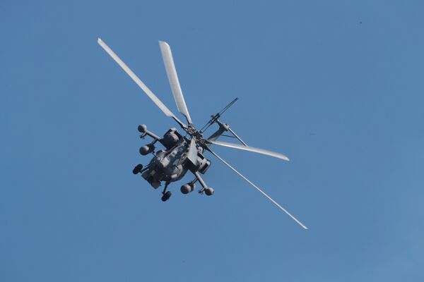 El Mi-28N, es la más moderna modificación del helicóptero de asalto más conocido por su sobrenombre 'Cazador nocturno' - Sputnik Mundo