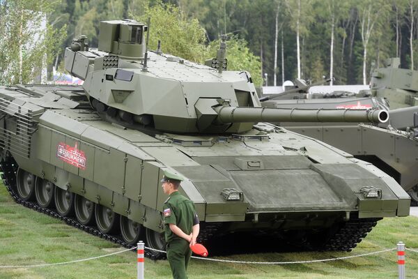 El T-14 es un tanque de próxima generación basado en la plataforma de combate universal Armata, destinado a ser próximo carro de combate principal del Ejército ruso - Sputnik Mundo