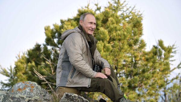 El presidente Putin pasa el fin de semana en Tuvá, Rusia - Sputnik Mundo