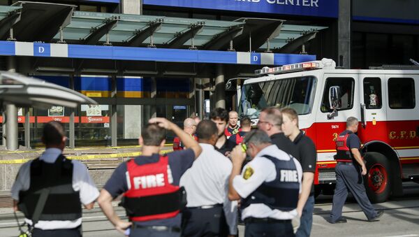 Servicios de emergencia en el lugar del tiroteo en Cincinnati, EEUU - Sputnik Mundo