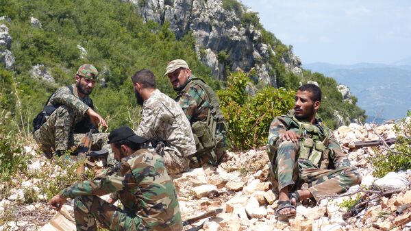 Militares sirios en Latakia - Sputnik Mundo