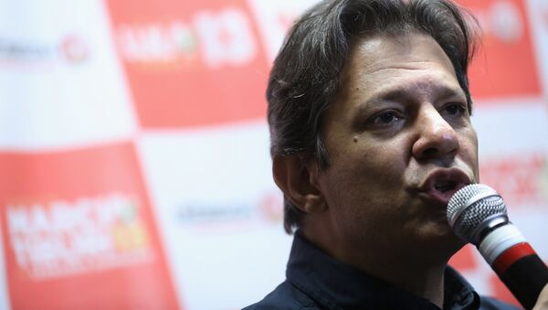 Fernando Haddad, candidato presidencial brasileño - Sputnik Mundo