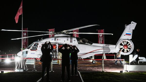 Helicóptero ruso Ka-62 en el Foro Económico Oriental 2018 - Sputnik Mundo