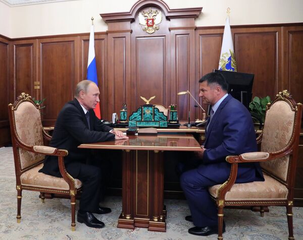 Andréi Tarasenko, nombrado por Putin como gobernador interino de Primorie, el 4 de octubre de 2017 Andréi Tarasenko, nombrado por Putin como gobernador interino de Primorie, el 4 de octubre de 2017 - Sputnik Mundo