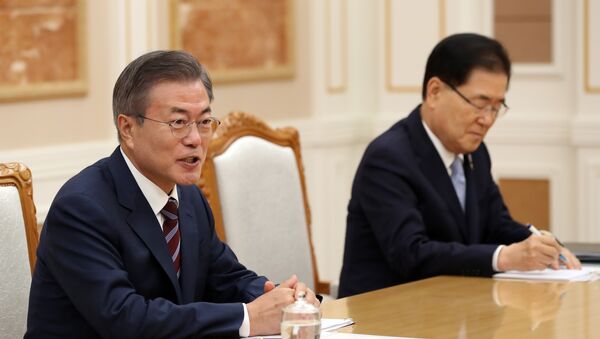 Moon Jae-in, el presidente de Corea del Sur - Sputnik Mundo