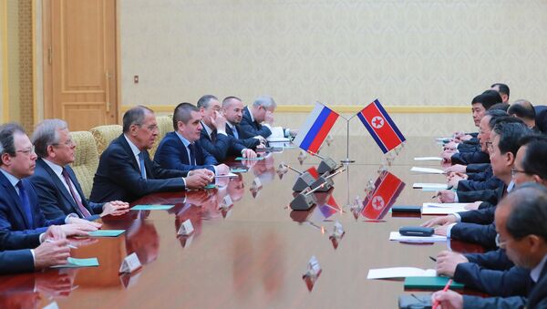 La visita del ministro de Asuntos Exteriores ruso Serguéi Lavrov a Corea del Norte (archivo) - Sputnik Mundo