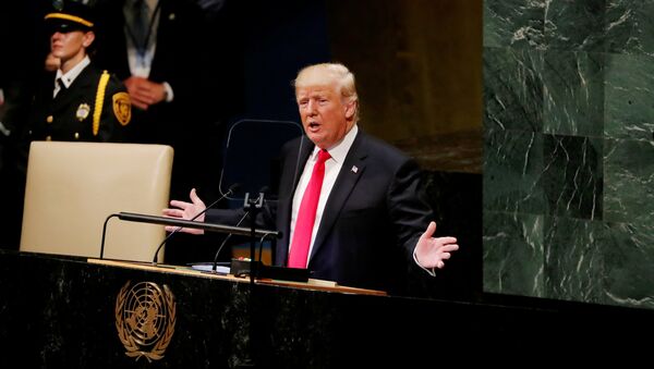 Donald Trump, presidente de EEUU en la 73 Asamblea General de la Organización de las Naciones Unidas (ONU) - Sputnik Mundo