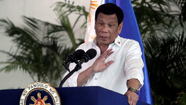El presidente de Filipinas, Rodrigo Duterte - Sputnik Mundo
