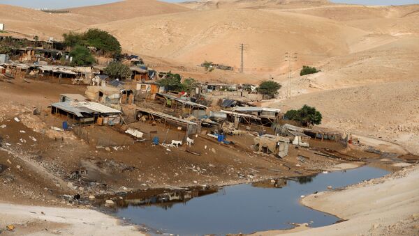 La aldea beduina de Jan al Ahmar en Cisjordania - Sputnik Mundo