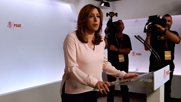 Susana Díaz, la presidenta de la Junta de Andalucía - Sputnik Mundo