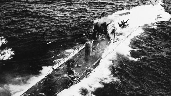 Un submarino nazi durante la Segunda Guerra Mundial, imagen referencial - Sputnik Mundo
