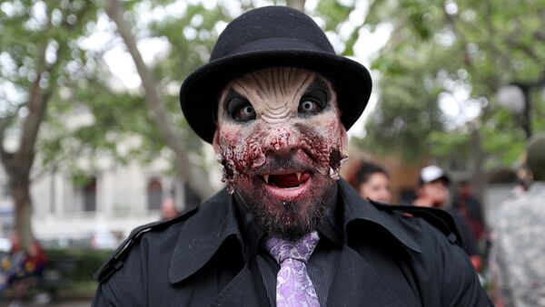 Un ejército de zombies invade Santiago de Chile - Sputnik Mundo