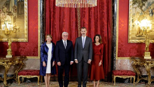 El presidente de Alemania, Frank-Walter Steinmeier y el rey Felipe VI de España - Sputnik Mundo