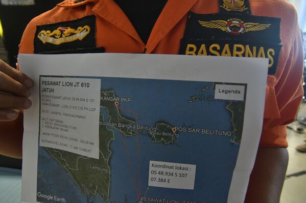 El siniestro del avión de Lion Air en Indonesia - Sputnik Mundo