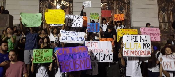 Protestas contra el futuro Gobierno de Bolsonaro en Río de Janeiro Protestas contra el futuro Gobierno de Bolsonaro en Río de Janeiro - Sputnik Mundo