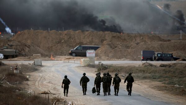 Militares israelíes en Gaza - Sputnik Mundo