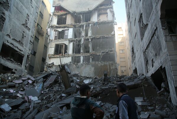 Consecuencias de los ataques de Israel en la Franja de Gaza Consecuencias de los ataques de Israel en la Franja de Gaza - Sputnik Mundo