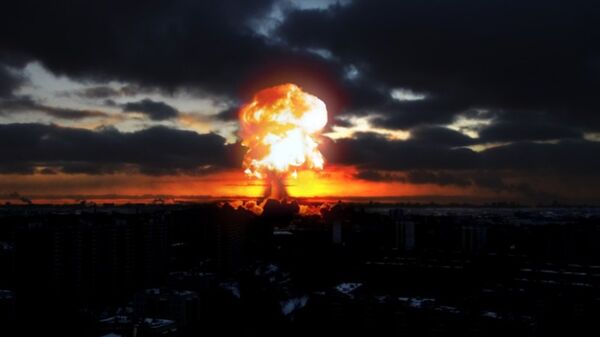 Una explosión en una ciudad, imagen referencial - Sputnik Mundo