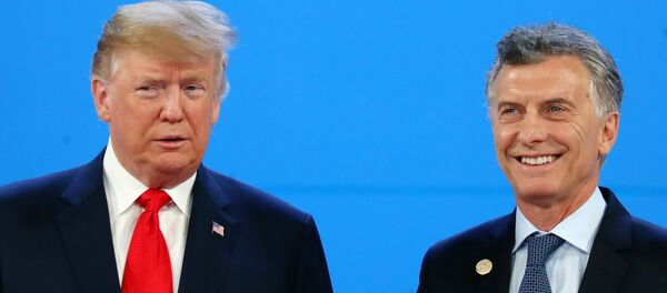 El presidente de EEUU, Donald Trump y su homólogo de Argentina, Mauricio Macri El presidente de EEUU, Donald Trump y su homólogo de Argentina, Mauricio Macri - Sputnik Mundo